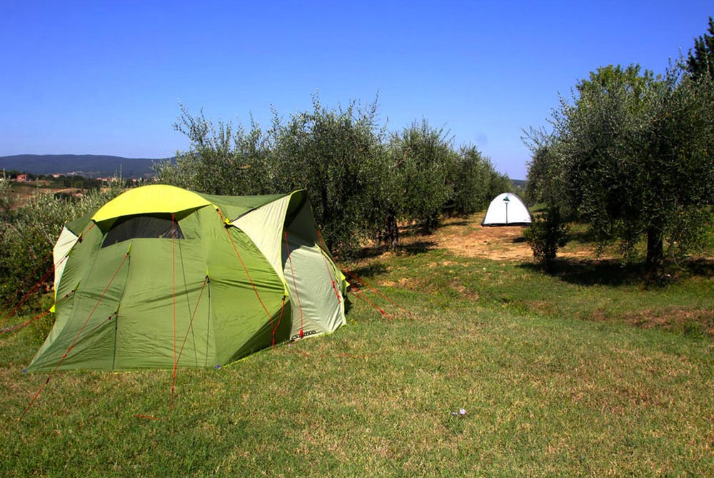 campeggio per tende a Siena